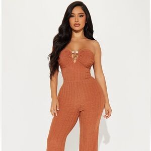 Strapless jumpsuit
